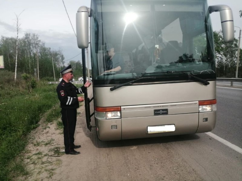 Госавтоинспекторы ОМВД России по Петушинскому району провели сплошную проверку автобусов